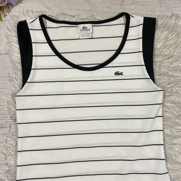Lacoste Sport Vintage Y2K Striped Tennis Active Mini Dress - Picture 5 of 11